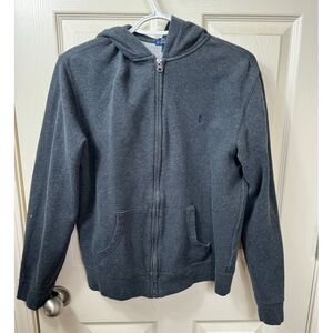 Polo‎ Ralph Lauren Men's Size XL Full Zip Hoodie Gray Sweatshirt Cotton Casual